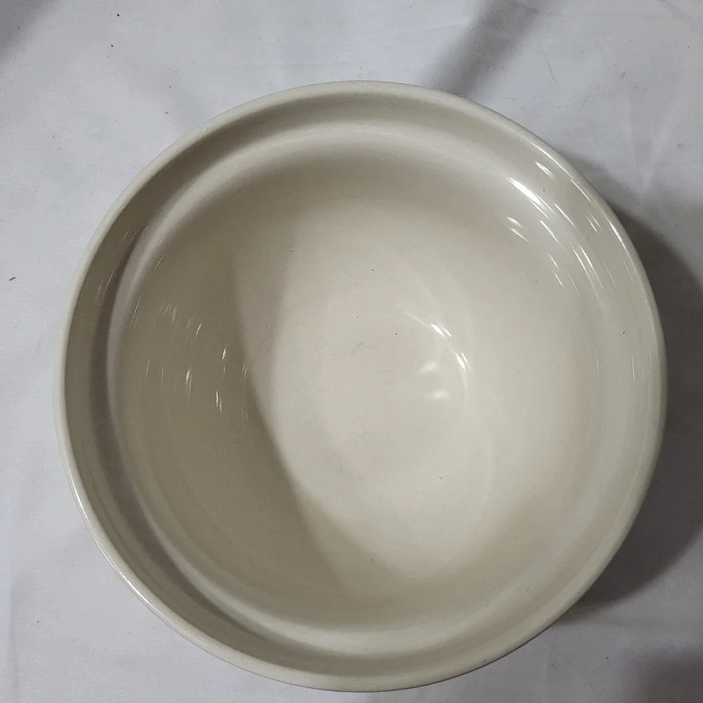 3pc Thomson Pottery Nesting Mixing/Serving Bowls | Birdhouse Pattern Cottagecore